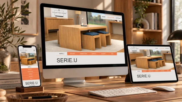 Individuell gestaltete Unternehmenswebsite